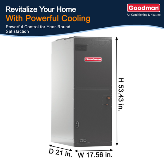 2.5 Ton Air Conditioner System with Outdoor AC Unit and Multi-Positional Air Handler