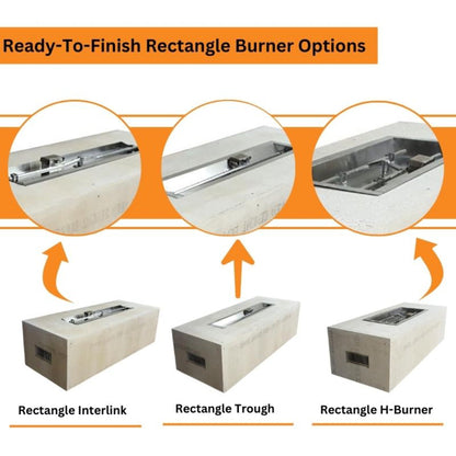 HPC Fire Ready-To-Finish Rectangle Fire Pit Kit - U60X24/30X12MLFPKCEK-NG Price