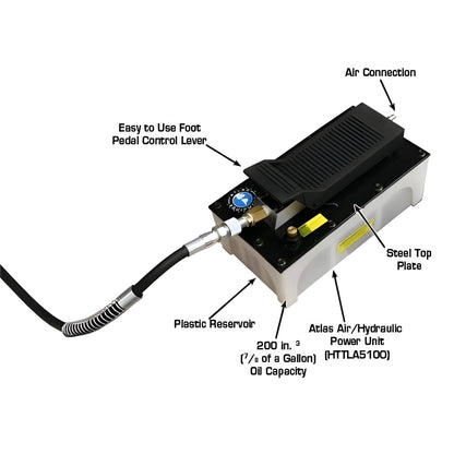 Atlas LR06 6,000 lb Portable Low Rise Lift - ATEATTD-LR06-FPD