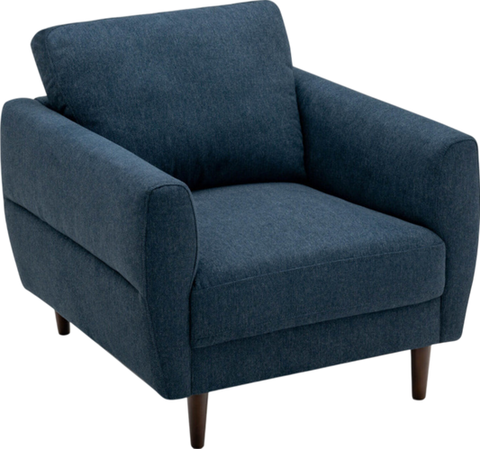 Costway Single Sofa Modern Upholstered Fabric Accent Armchair with Solid Wood Frame New - HV10186WL-22NY