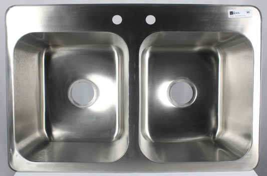 John Boos PB-DISINK141610-2 Pro-Bowl Drop-In 2 Comp. Sink - 1975DDJBPBDISINK1416102