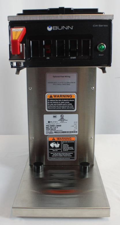 *Used* Bunn 23001.0069 CWTF-TC-DV Auto 7.5 Gallons P/H Carafe Coffee Brewer - 2041UBU230010069