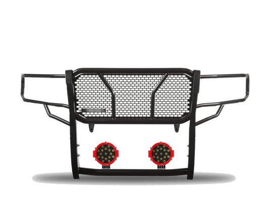 Black Horse RU-DOSP19-B-PLR Black Horse Rugged Heavy Duty Grille Guard Kit - BLKRUDOSP19BP