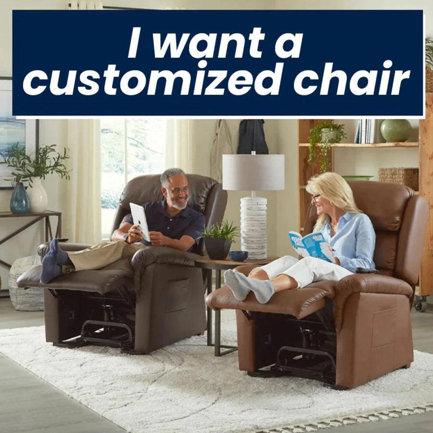 UltraComfort UC472 Rhodes 4 Zone Power Lift Chair Recliner - UC472-M-SLA