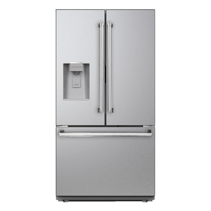 KUCHT 36" 28.9 cu. ft. French Door Standard Depth Refrigerator with Water/Ice Dispenser in Stainless Steel, -  KR900X