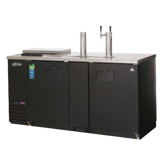 Everest Commercial 68" Club Top Direct Draw Keg Refrigerator Cooler Beer Dispenser - EBD3-CT