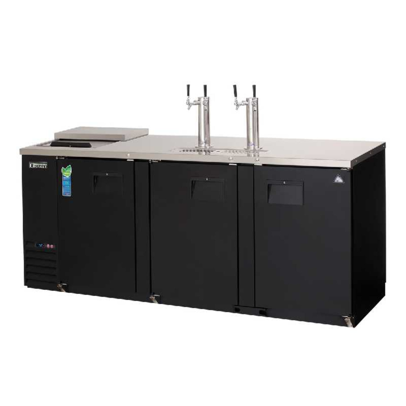 Everest Commercial 89" Keg Refrigerator Club Top Direct Draw Cooler Beer Dispenser - EBD4-CT