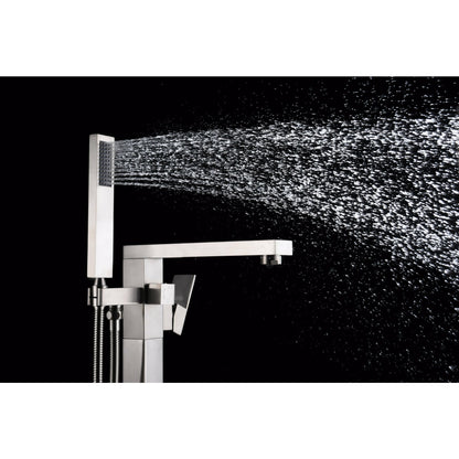 Anzzi Khone 2-Handle Claw Foot Tub Faucet with Hand Shower FS-AZ0037 - FS-AZ0037BN