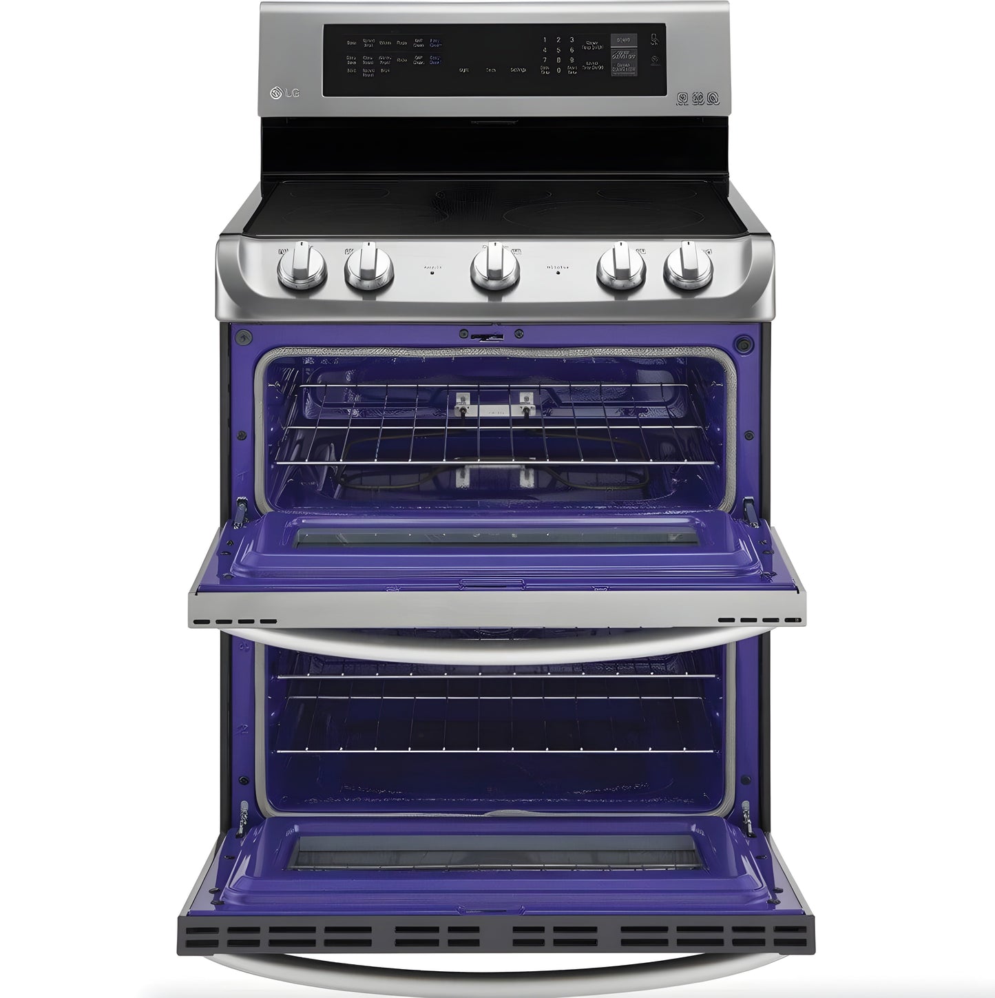 LG 30 in. Freestanding Electric Range with Double Oven in Stainless Steel 7.3 Cu.Ft. (LDE4413ST)