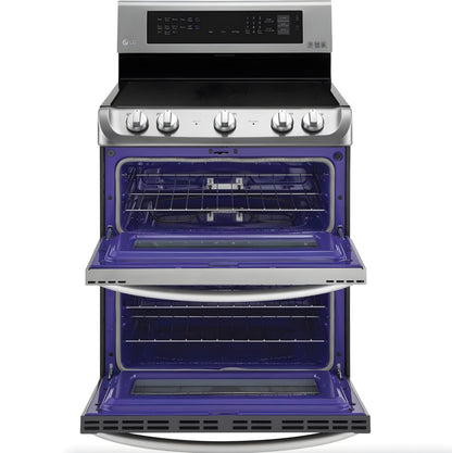 LG 30 in. Freestanding Electric Range with Double Oven in Stainless Steel 7.3 Cu.Ft. (LDE4413ST)