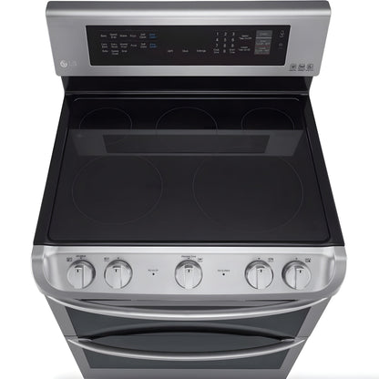 LG 30 in. Freestanding Electric Range with Double Oven in Stainless Steel 7.3 Cu.Ft. (LDE4413ST)