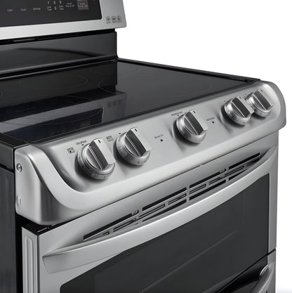 LG 30 in. Freestanding Electric Range with Double Oven in Stainless Steel 7.3 Cu.Ft. (LDE4413ST)