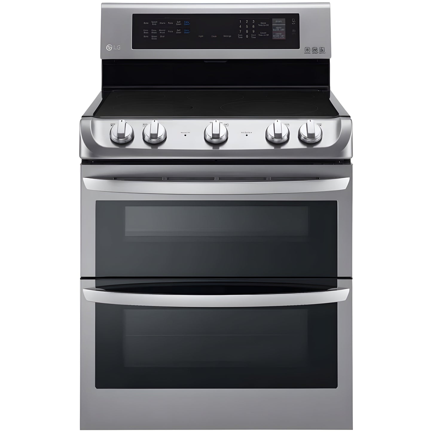 LG 30 in. Freestanding Electric Range with Double Oven in Stainless Steel 7.3 Cu.Ft. (LDE4413ST)