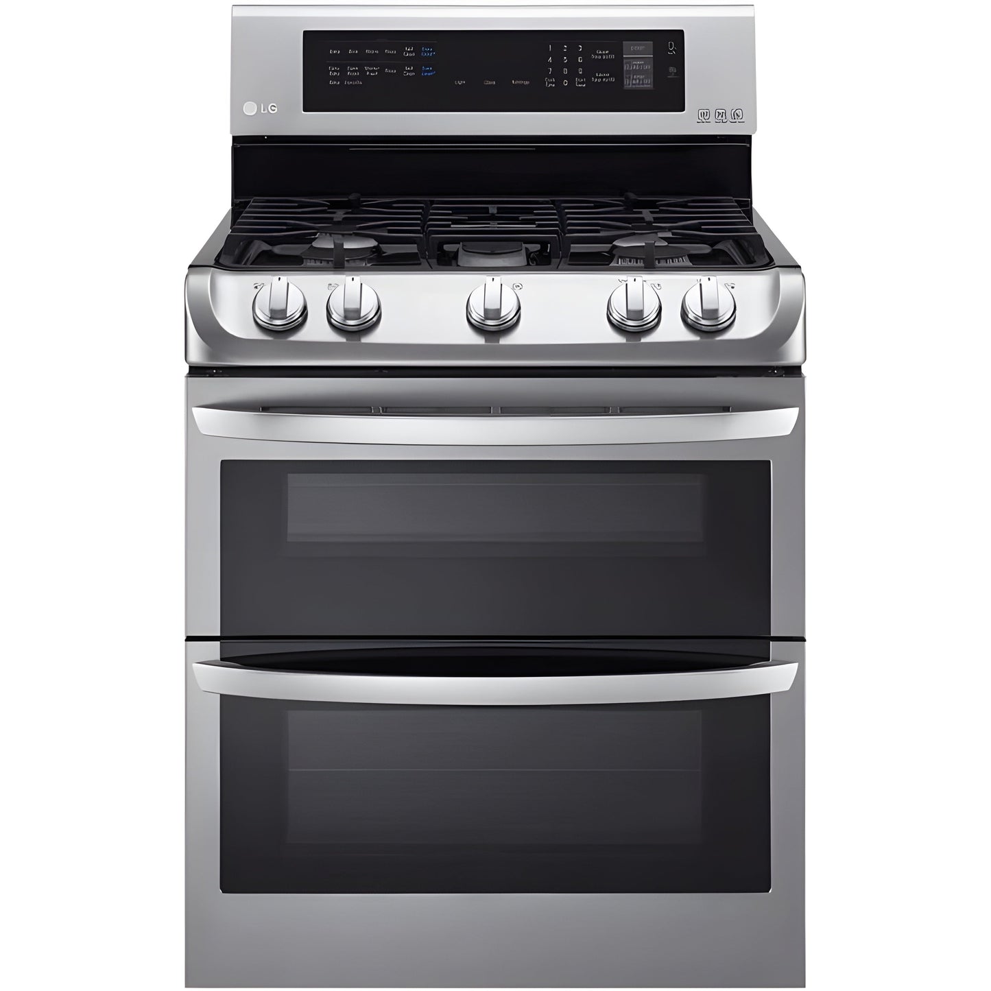 LG 30 in. Freestanding Gas Range with Double Oven in Stainless Steel 6.9 Cu.Ft. (LDG4313ST)