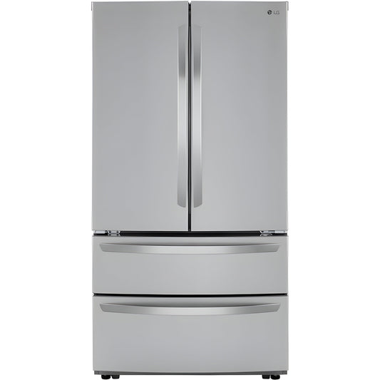 LG 36 in. 4-Door French Door Refrigerator in Stainless Steel 23 Cu. Ft. (LMWC23626S)
