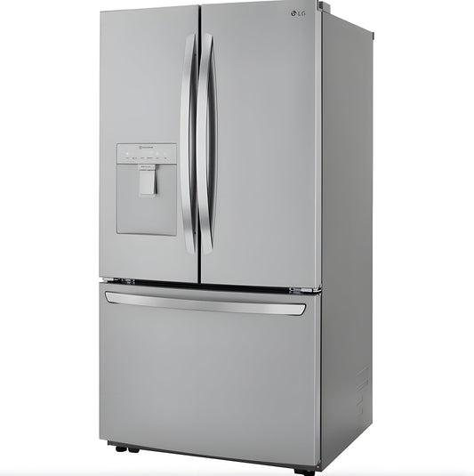 LG 36 in. French Door Refrigerator with Slim Design Water Dispenser in Stainless Steel 29 Cu. Ft. (LRFWS2906V)