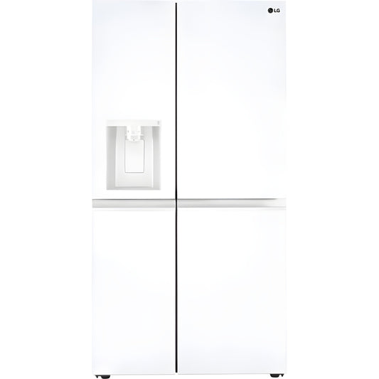 LG 36 in. Side-by-Side Refrigerator in Smooth White 27 Cu. Ft. (LRSXS2706W)