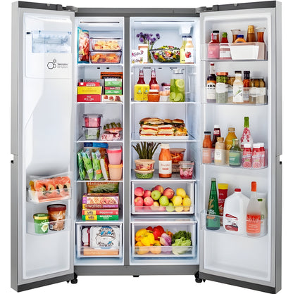 LG 36 in. Side-by-Side Refrigerator in Stainless Steel 27 Cu. Ft. (LRSXS2706S)