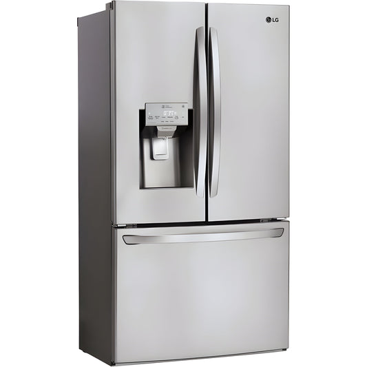 LG 36 in. Wi-Fi Enabled 3-Door French Door Refrigerator in Stainless Steel 22 Cu. Ft. (LFXS26973S)