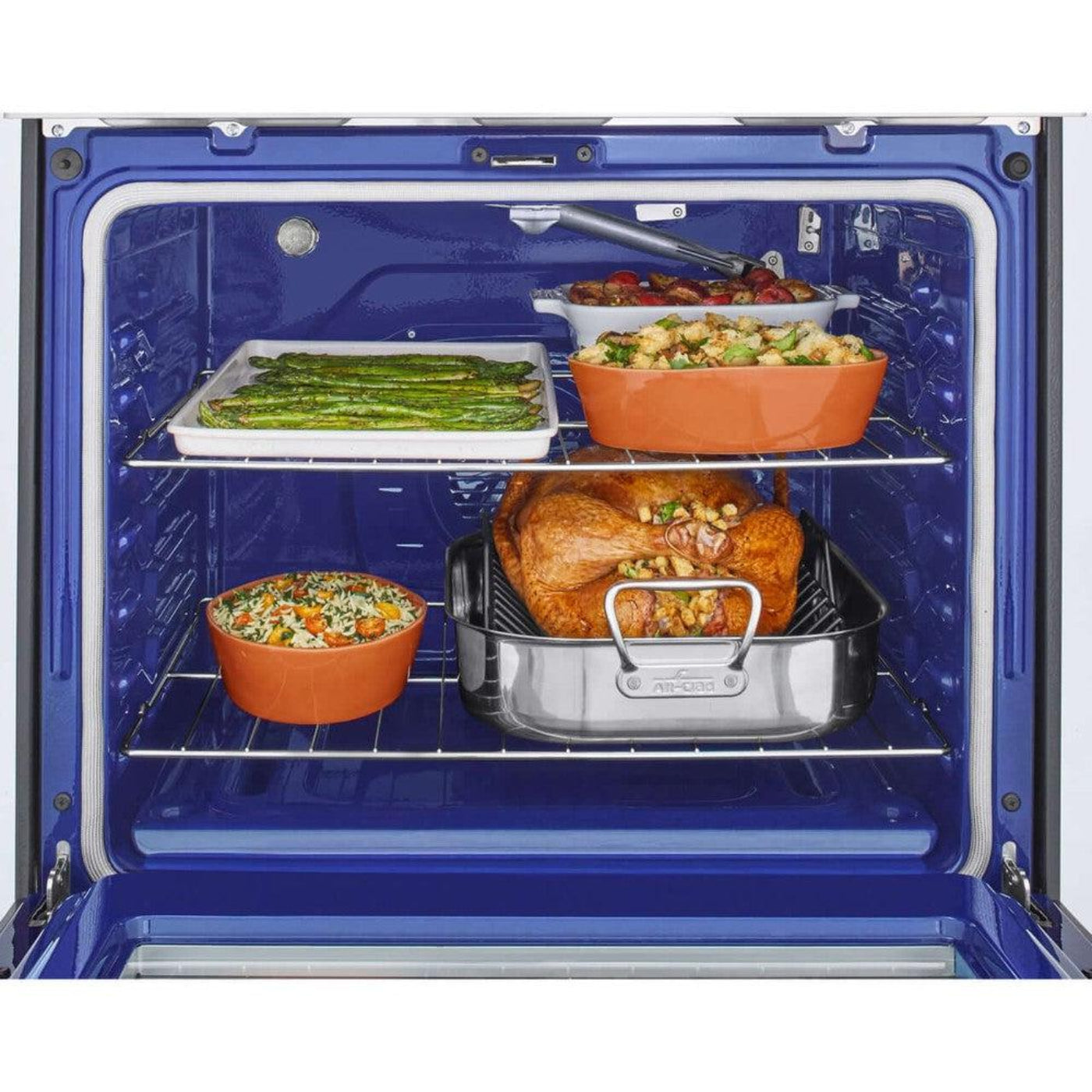 LG 30 in. 5.8-Cu. Ft. Gas Convection Smart Range with AirFry, Stainless Steel (LRGL5823S)