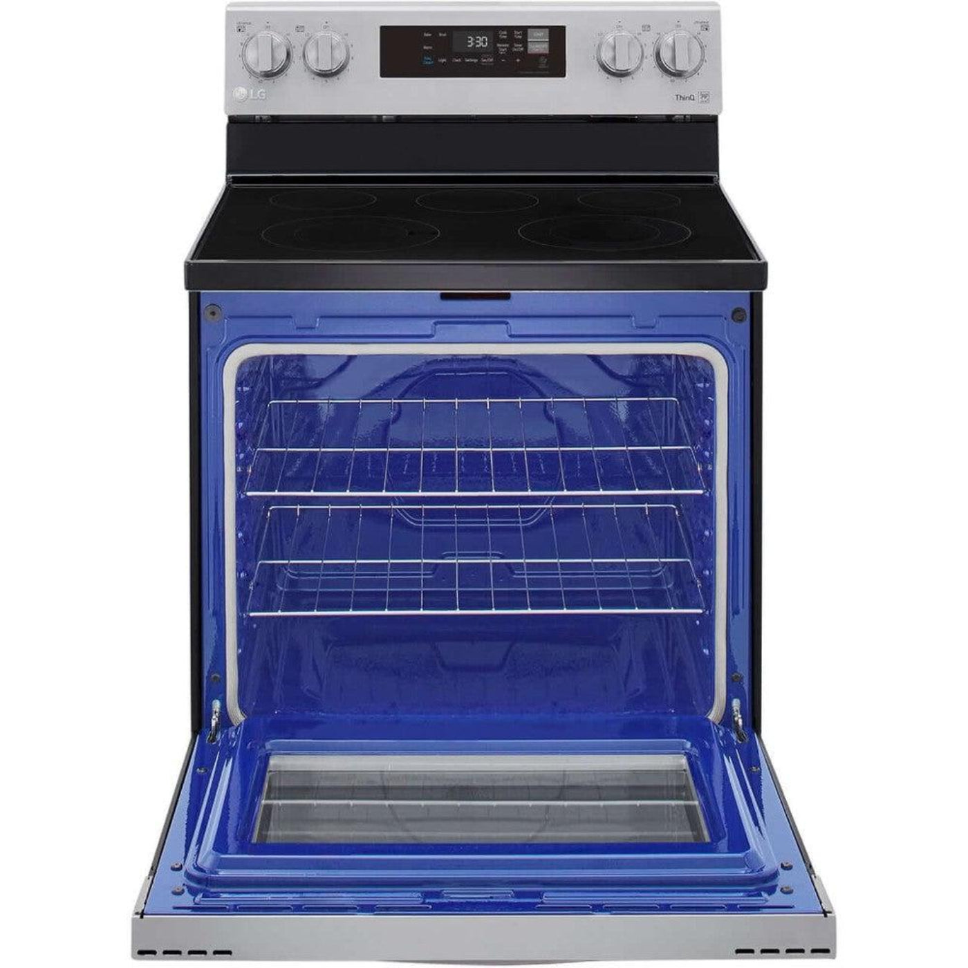 LG 30 in. 6.3-Cu. Ft. Electric Smart Range with EasyClean, Stainless Steel (LREL6321S)
