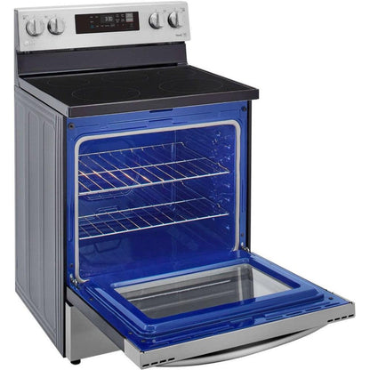 LG 30 in. 6.3-Cu. Ft. Electric Smart Range with EasyClean, Stainless Steel (LREL6321S)