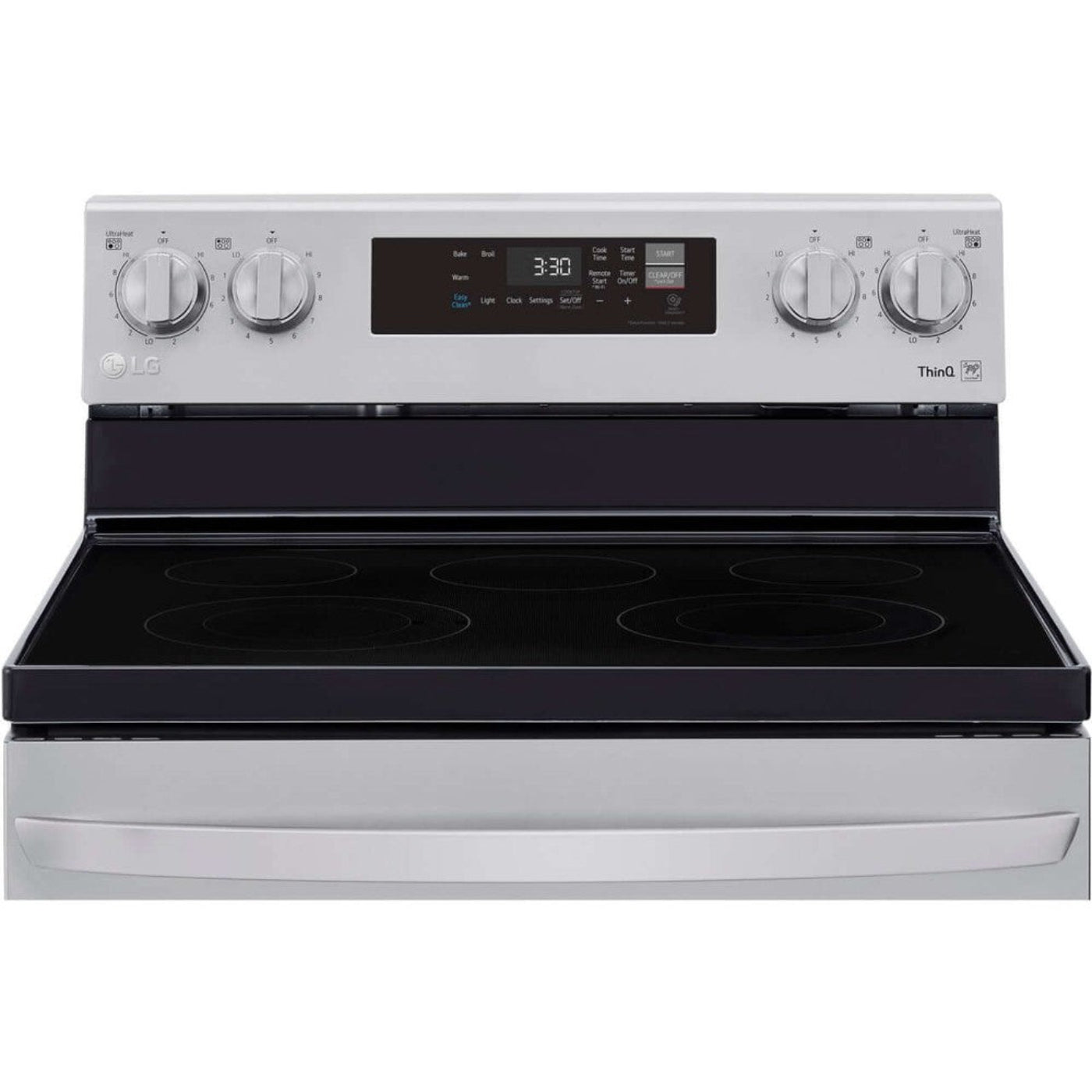 LG 30 in. 6.3-Cu. Ft. Electric Smart Range with EasyClean, Stainless Steel (LREL6321S)