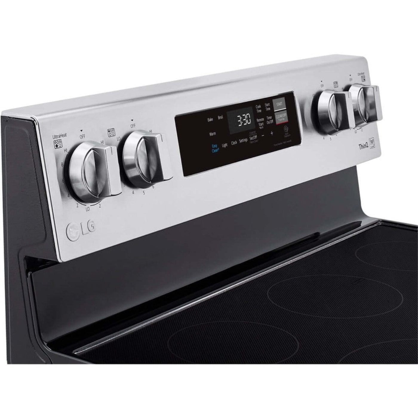 LG 30 in. 6.3-Cu. Ft. Electric Smart Range with EasyClean, Stainless Steel (LREL6321S)