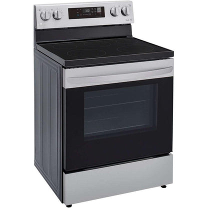 LG 30 in. 6.3-Cu. Ft. Electric Smart Range with EasyClean, Stainless Steel (LREL6321S)