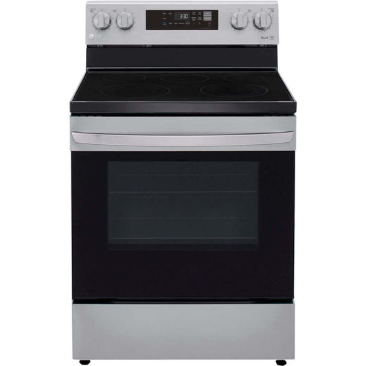 LG 30 in. 6.3-Cu. Ft. Electric Smart Range with EasyClean, Stainless Steel (LREL6321S)