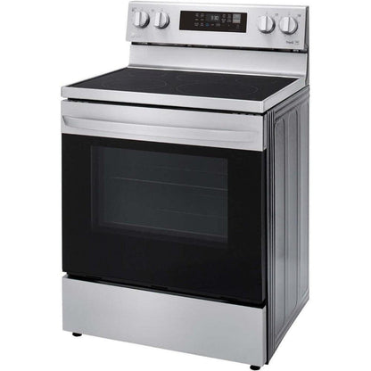 LG 30 in. 6.3-Cu. Ft. Electric Smart Range with EasyClean and AirFry Stainless Steel (LREL6323S)