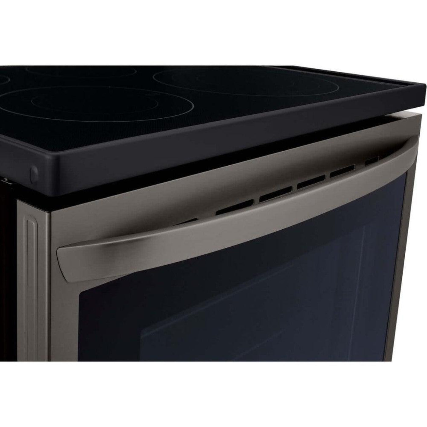 LG 30 in. 6.3-Cu. Ft. Electric Smart Range with InstaView and AirFry, Black Stainless Steel (LREL6325D)