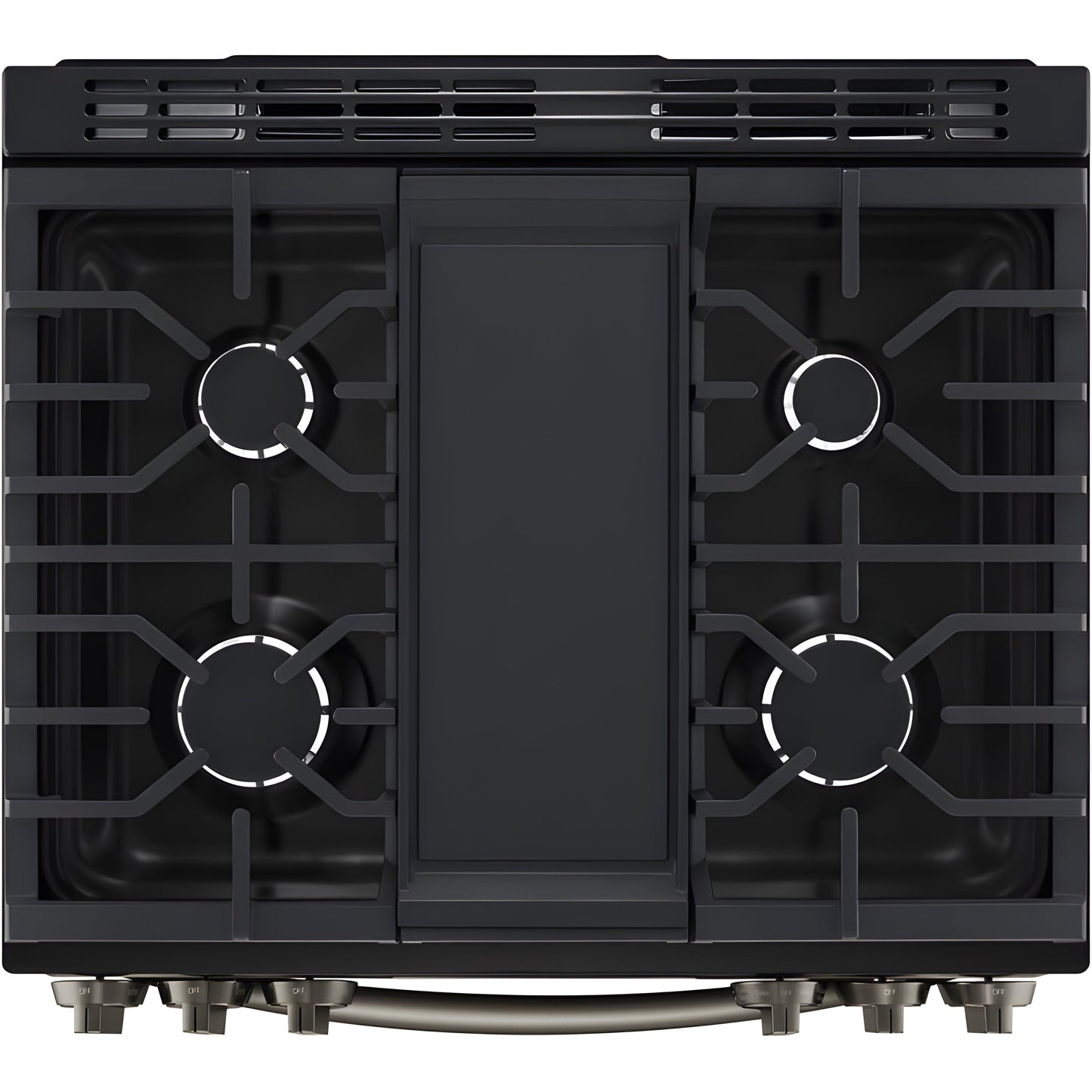 LG 30 in. 6.3-Cu. Ft. Smart Wi-Fi Enabled ProBake Convection InstaView Gas Slide-in Range with Air Fry, Black Stainless Steel (LSGL6335D)