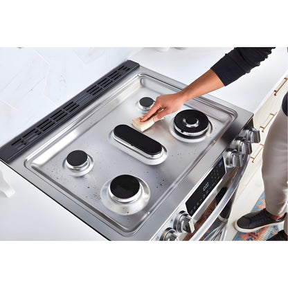 LG 30 in. 6.3-Cu. Ft. Smart Wi-Fi Enabled ProBake Convection InstaView Gas Slide-in Range with Air Fry, Stainless Steel (LSGL6337F)