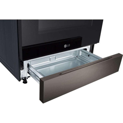 LG 30 in. 6.3-Cu Ft. Smart Wi-Fi Enabled Fan Convection Electric Slide-in Range with Air Fry and EasyClean (LSEL6333D)