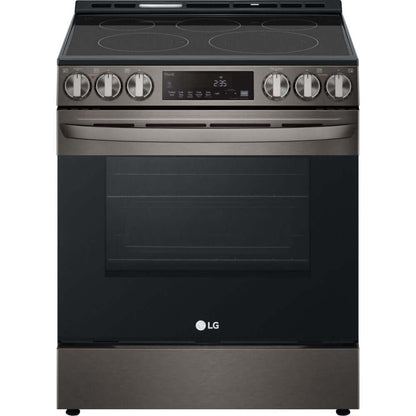 LG 30 in. 6.3-Cu Ft. Smart Wi-Fi Enabled Fan Convection Electric Slide-in Range with Air Fry and EasyClean (LSEL6333D)