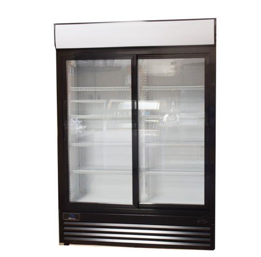 Chef AAA - LGD-1300S, Commercial 48" 2 Sliding Door Merchandiser Refrigerator 32 cu. ft. - LGD-1300S