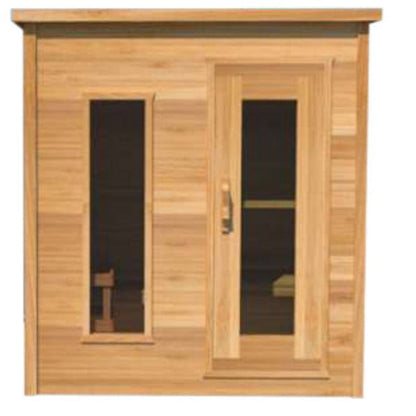 Dundalk LeisureCraft Knotty Cedar Indoor Cabin Sauna - LS462E