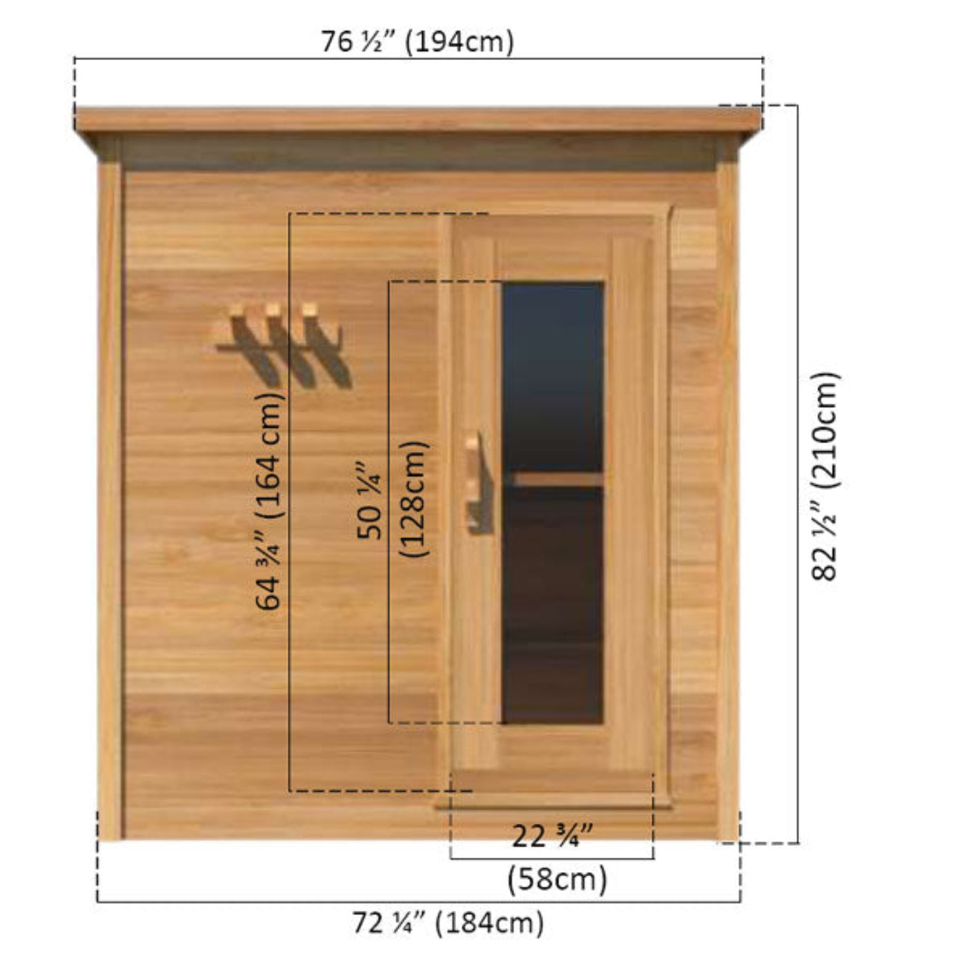 Dundalk LeisureCraft Knotty Cedar Indoor Cabin Sauna - LS462E