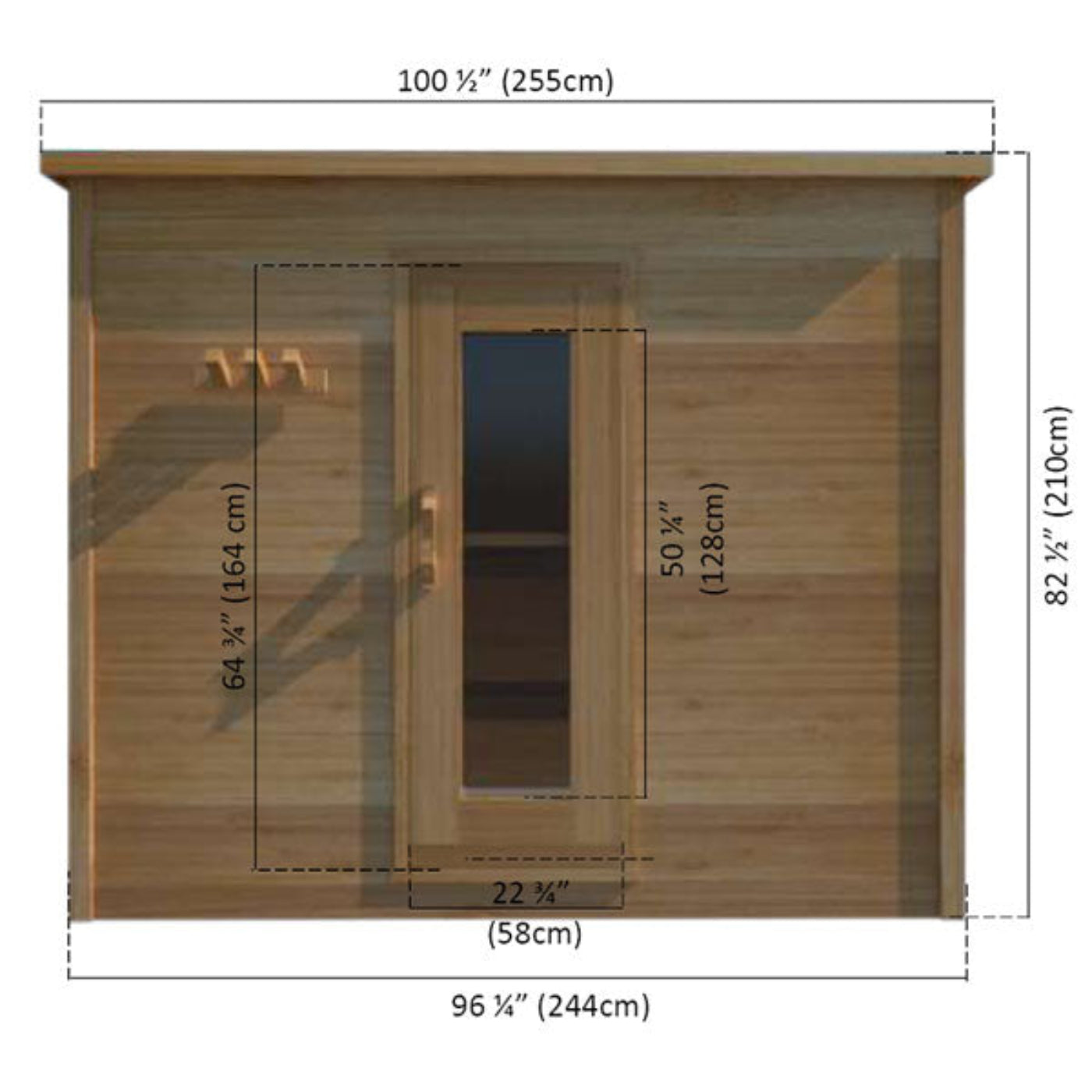 Dundalk LeisureCraft Knotty Cedar Indoor Cabin Sauna - LS462E