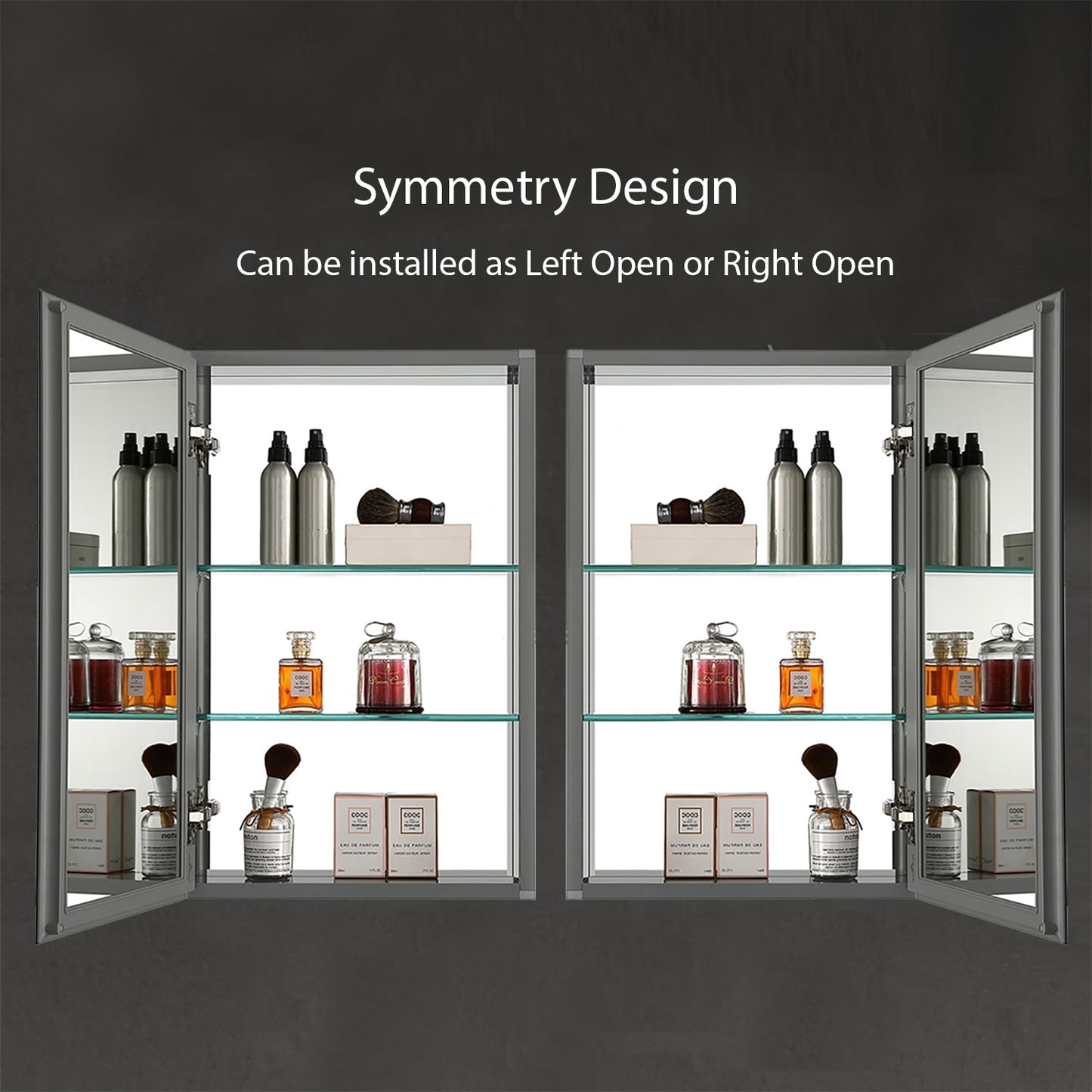 Blossom Aluminum Medicine Cabinet with Mirror – MC8 1526