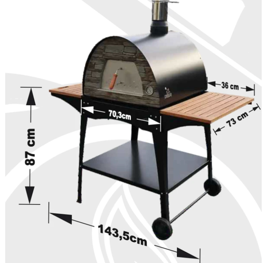 Maximus Arena Pizza Oven Stand - Woody