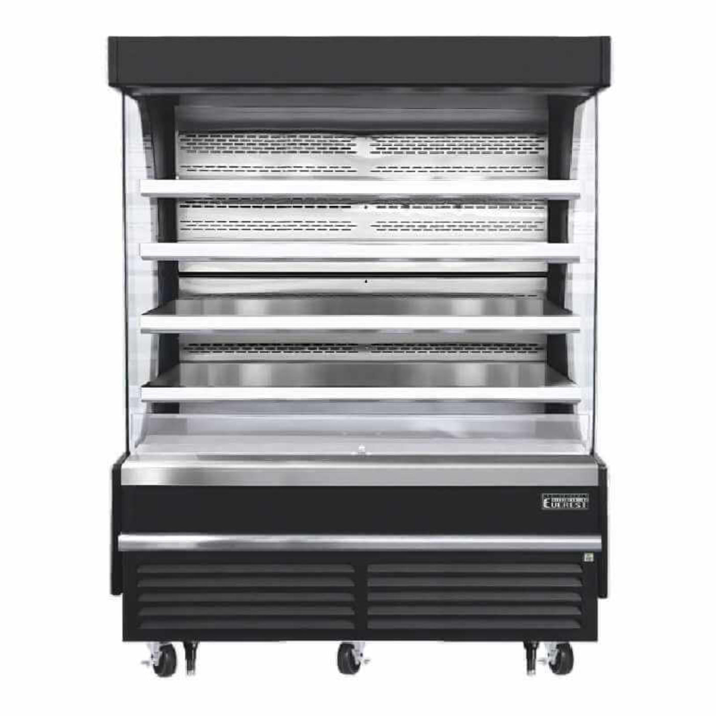 Everest Commercial 73" Open Air Display Merchandiser Vertical Refrigerator - EOMV-72-B-28-S