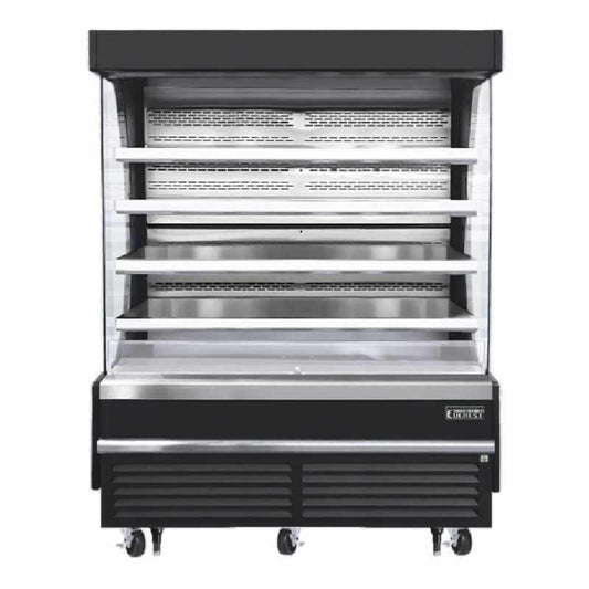 Everest Commercial 73" Open Air Display Merchandiser Vertical Refrigerator - EOMV-72-B-28-T