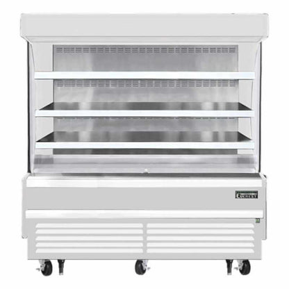 Everest Commercial 73" Vertical Open Air Display Merchandiser Refrigerator 19 cu. ft. - EOMV-72-W-28-S