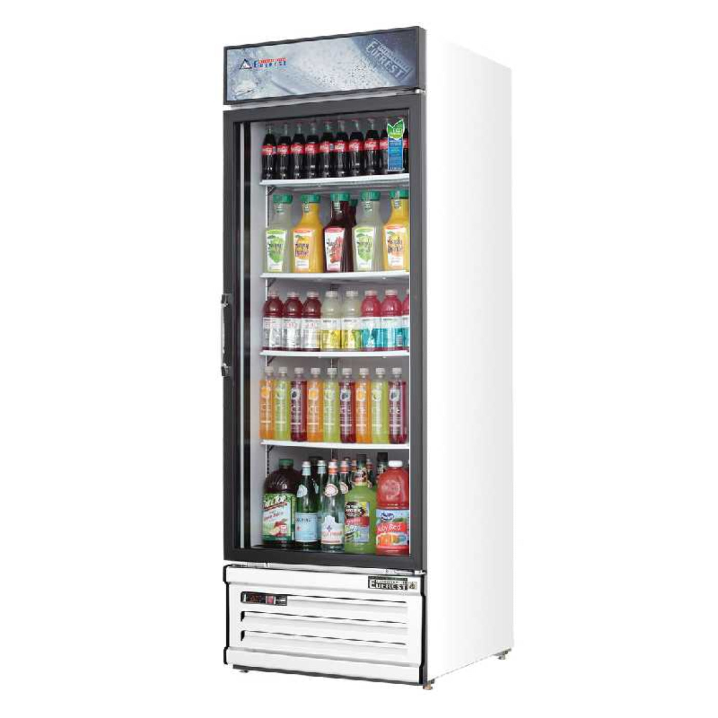 Everest Commercial 28" 1 Swing Glass Door Merchandiser Refrigerator 25 cubic ft - EMGR24