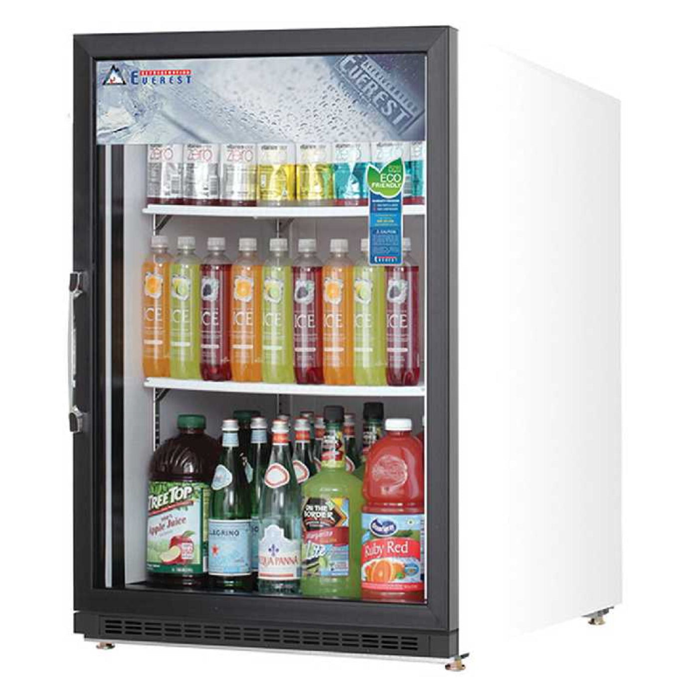 Everest Commercial 25" 1 Swing Glass Door Merchandiser Refrigerator 5 cu. ft. - EMGR5