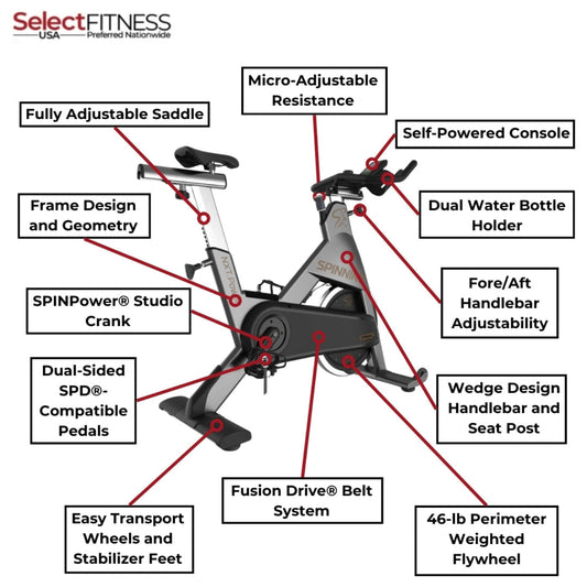 Spinning Spin Bikes Spinning NXT™ Power Commercial Bike - 10-028-PLUS-KIT