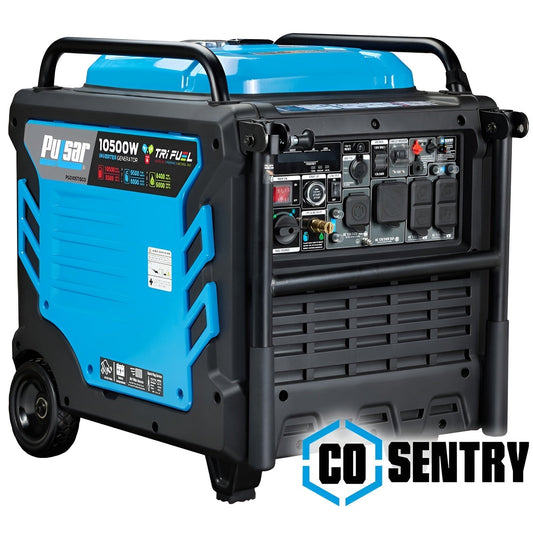 Pulsar PGD105TiSCO 10,500-Watt Tri-Fuel Portable Inverter Generator with CO Sentry - PowerGen USA - PGD105TiSCO