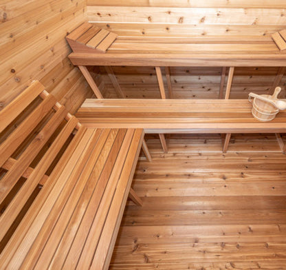 Dundalk LeisureCraft Knotty Cedar POD Sauna - SLCKCPODS